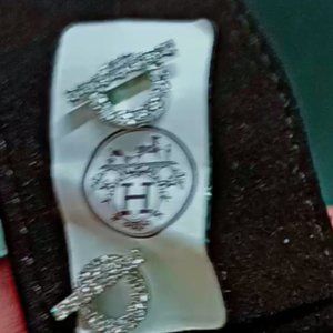 HERMÉS WHITE GOLD 750/1000. 22 K DIAMOND FINESSE EARRINGS